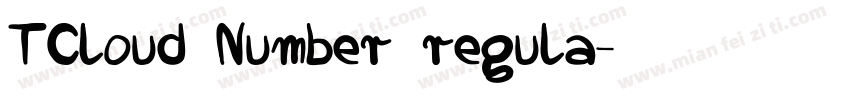 TCloud Number regula字体转换